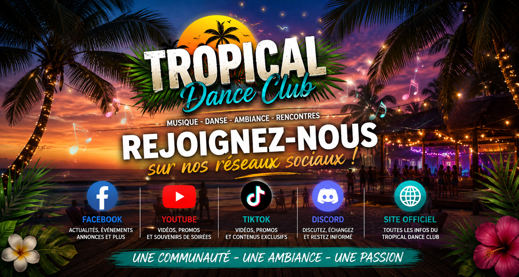 🌴 Rejoignez la communauté du Tropical Dance Club ! 🎶